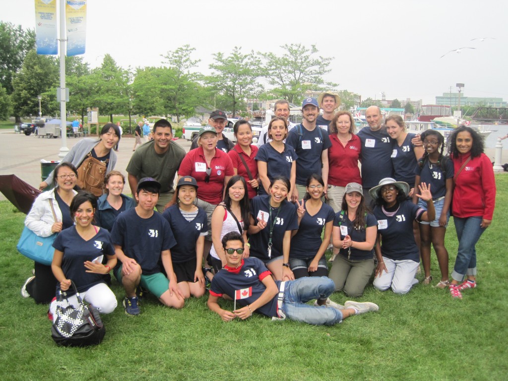 Volunteers on Canada Day