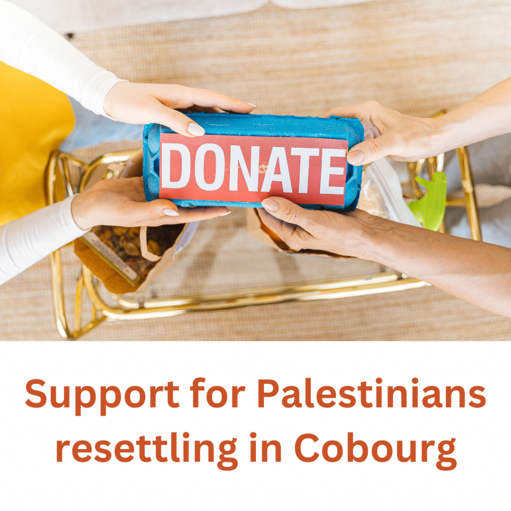 Support for Palestinians resettling in Cobourg