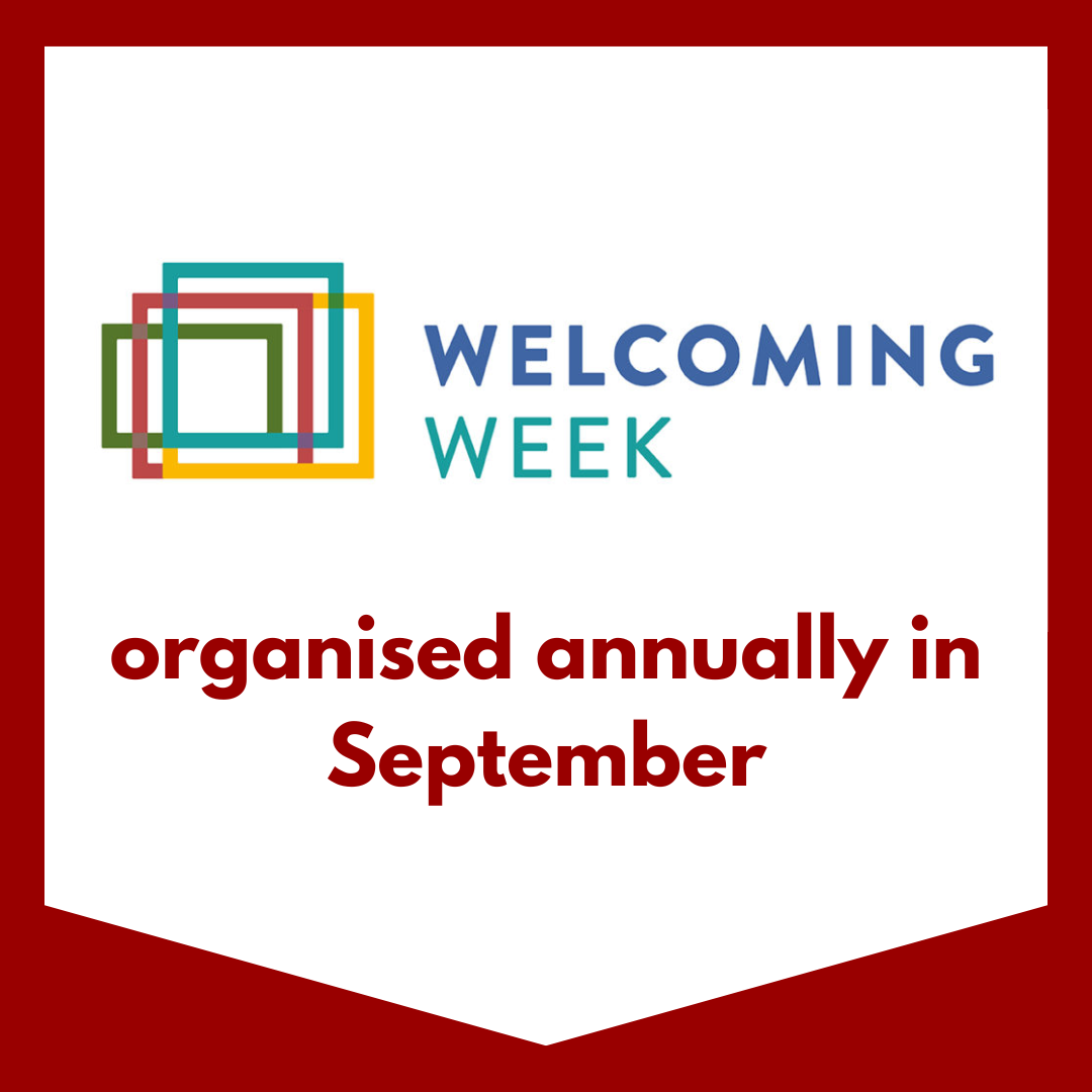 Welcoming Week organised annually in september